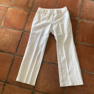 J.Crew women’s size 6 white flat front pants